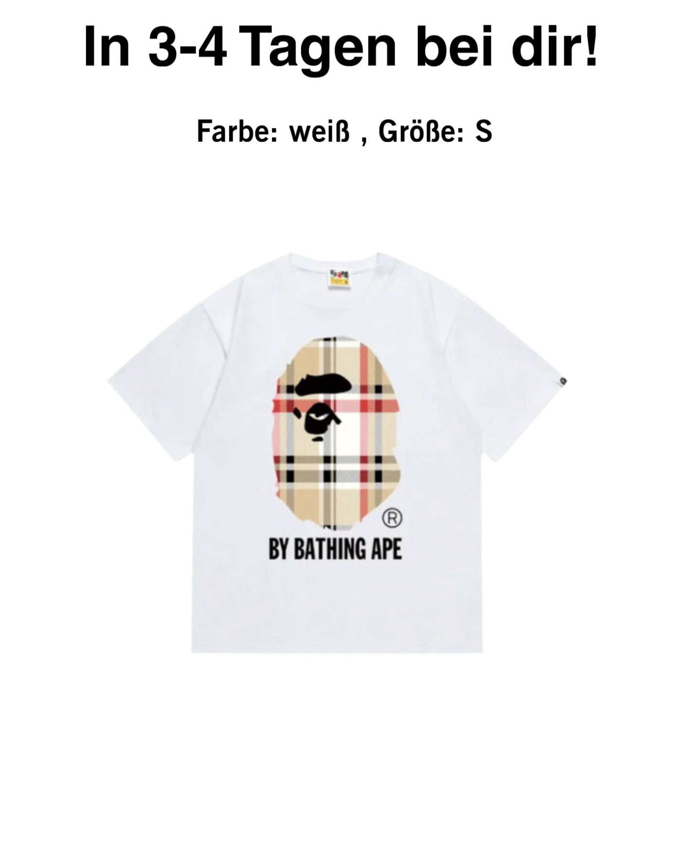 "Ape Classic" T-Shirt weiß S