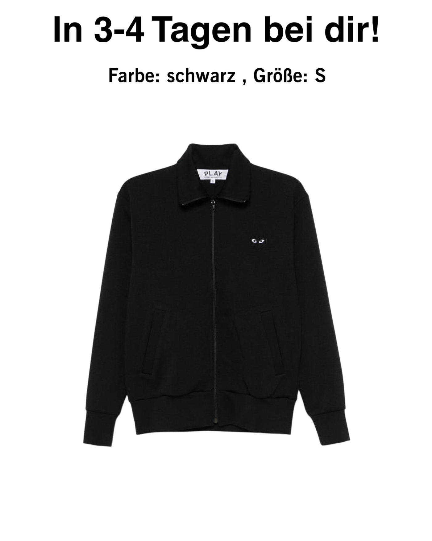 "CDG" Zipper Schwarz S