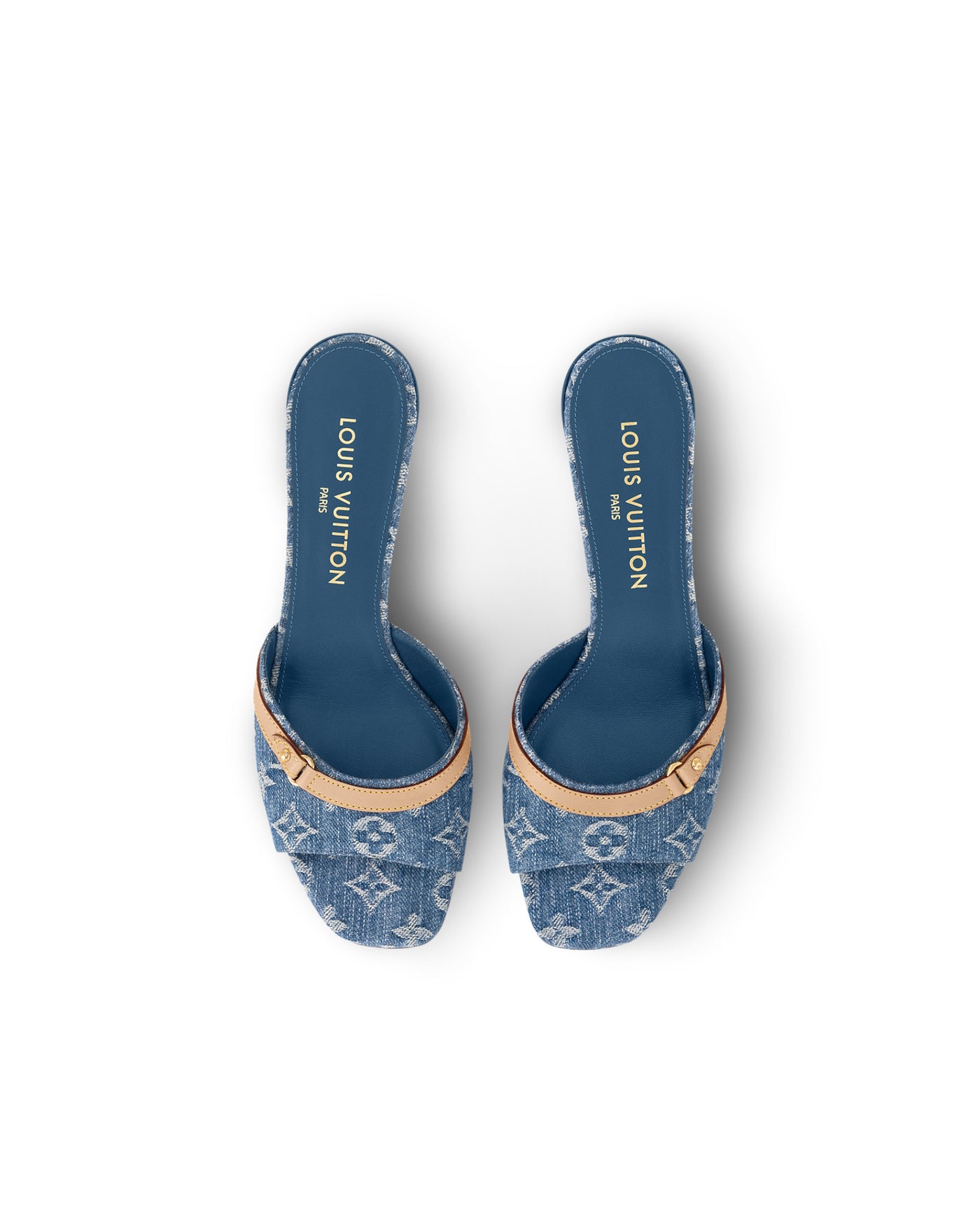 "LV" HEELS BLUE