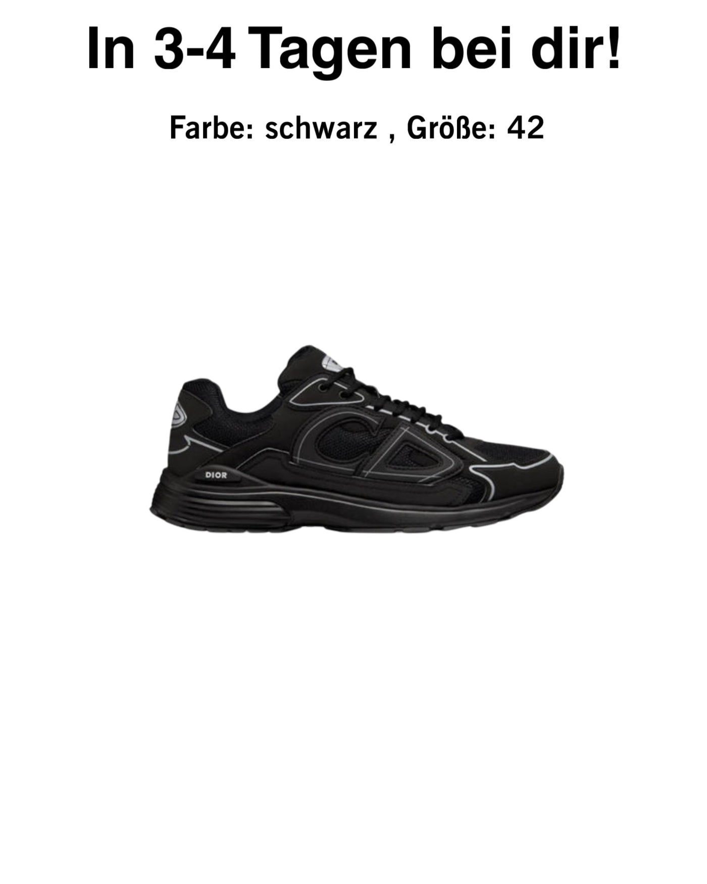 "B30" Sneaker schwarz 42