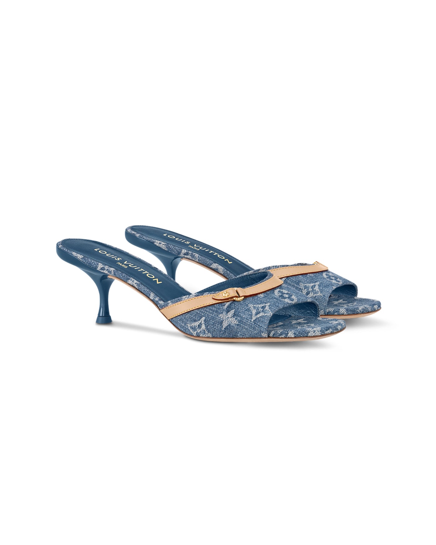 "LV" HEELS BLUE