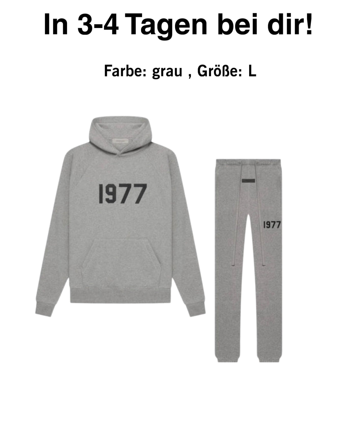 "Essentials" Trackie grau L