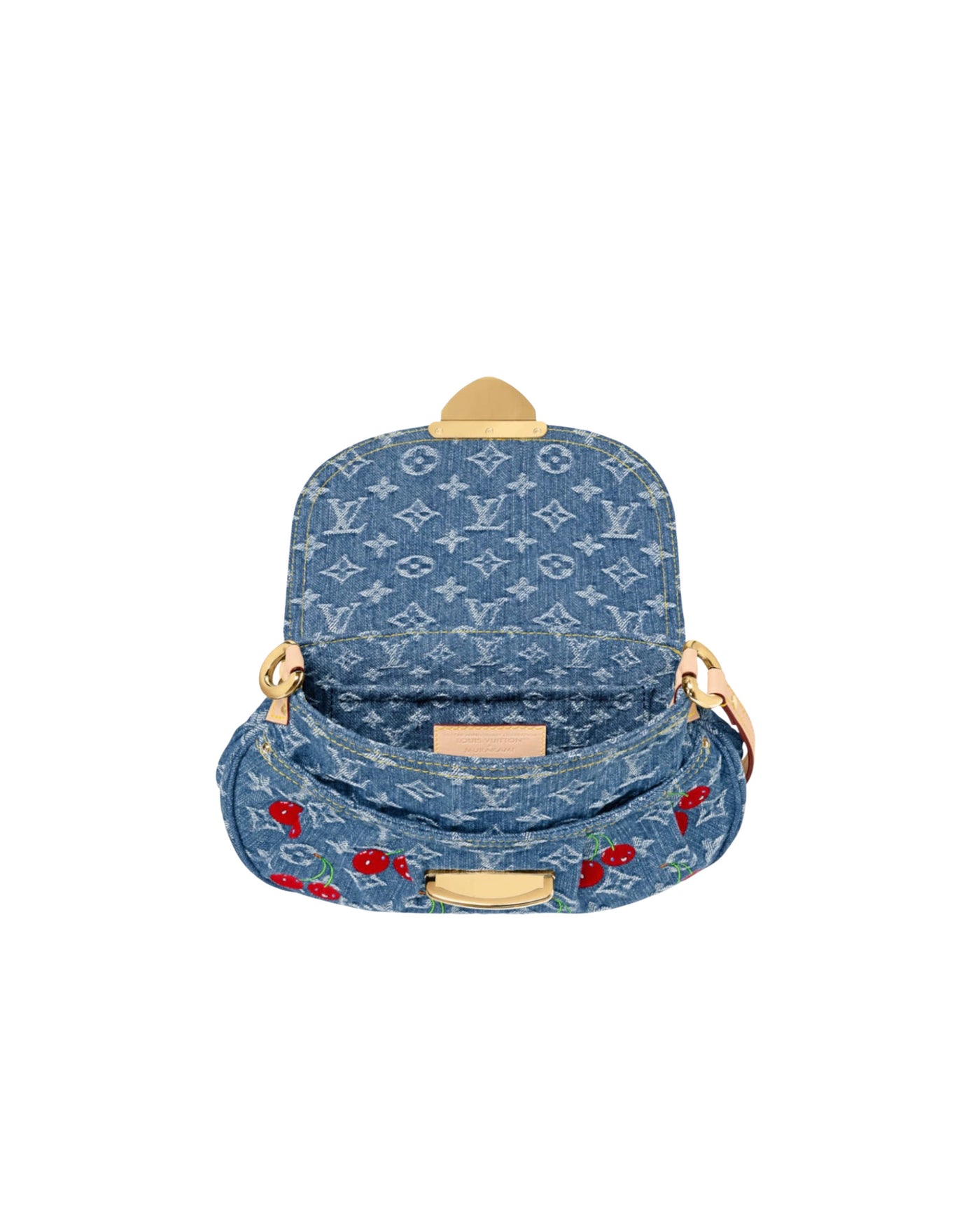 "SUNSET MOLOGRAN" LV BAG BLUE X CHERRY