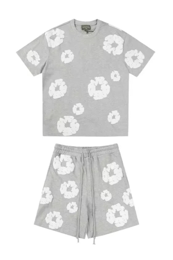 "Denim Tear" Short Set