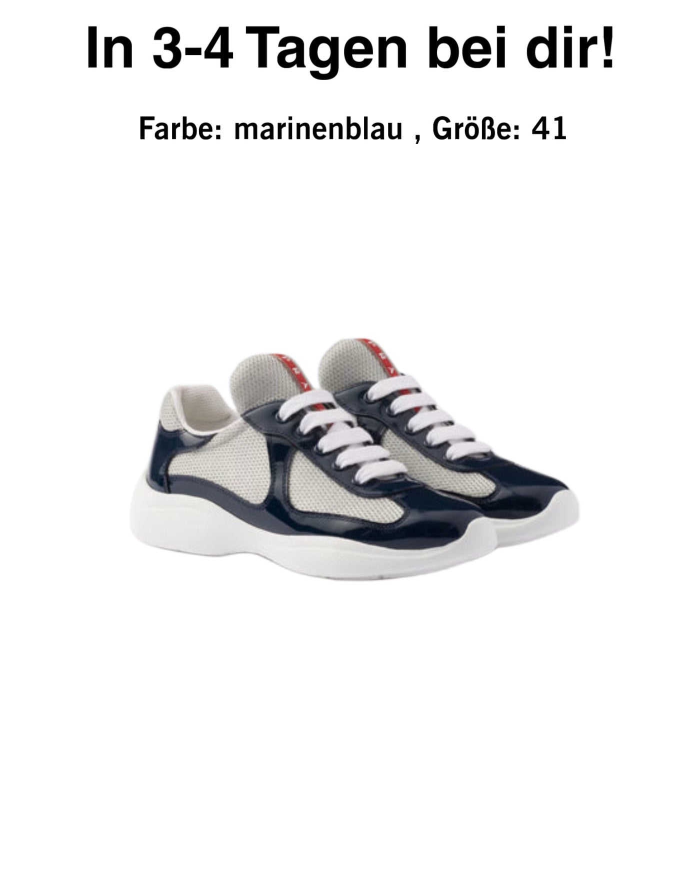 "CUPS" Sneaker Marineblau 42